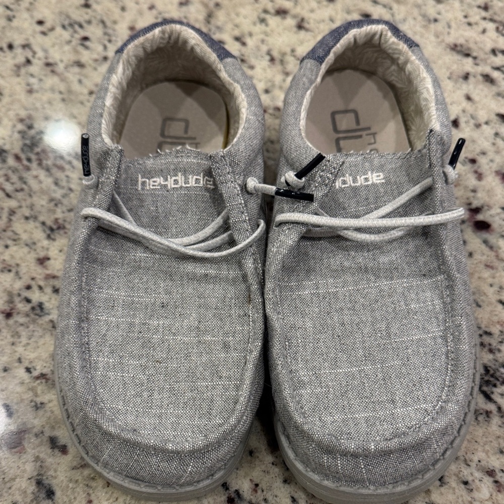 Hey Dude Kids Gray Slip-On Shoes